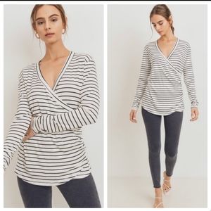 Cherish Striped Long Sleeve Top!